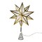 Kurt Adler 15-Inch 10-Point Warm White LED Gold Star Tree Topper